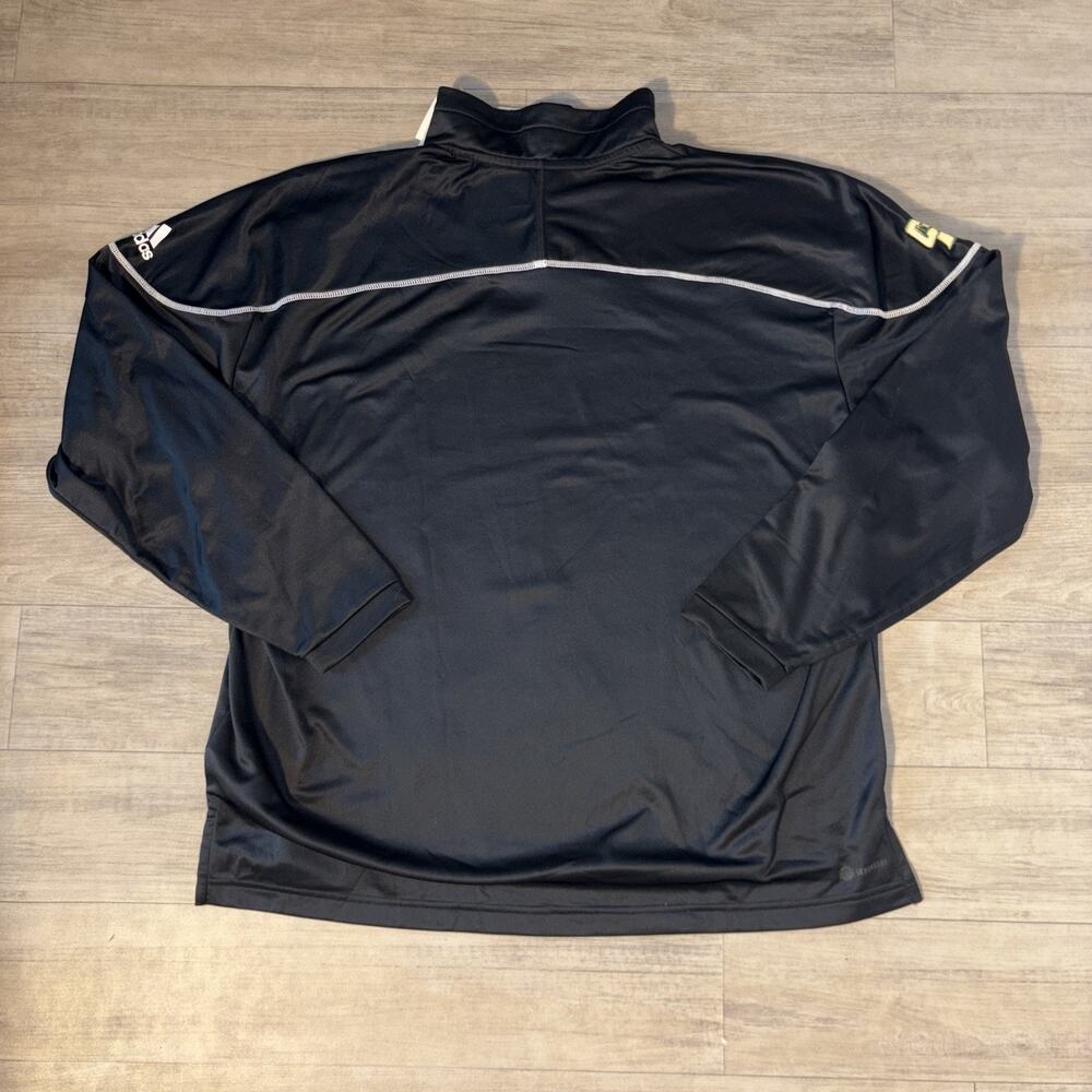 Adidas Men Stadium 1/4 Snap Aeroready Long Sleeve Sweater Mens Size XL Black - Picture 5 of 8